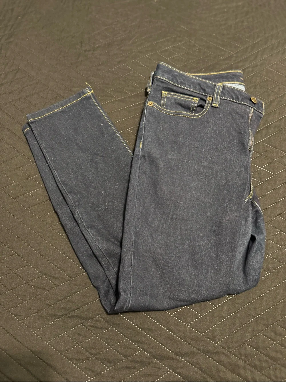 Michael Kors Women's Dark Blue Cropped Ankle Jeans